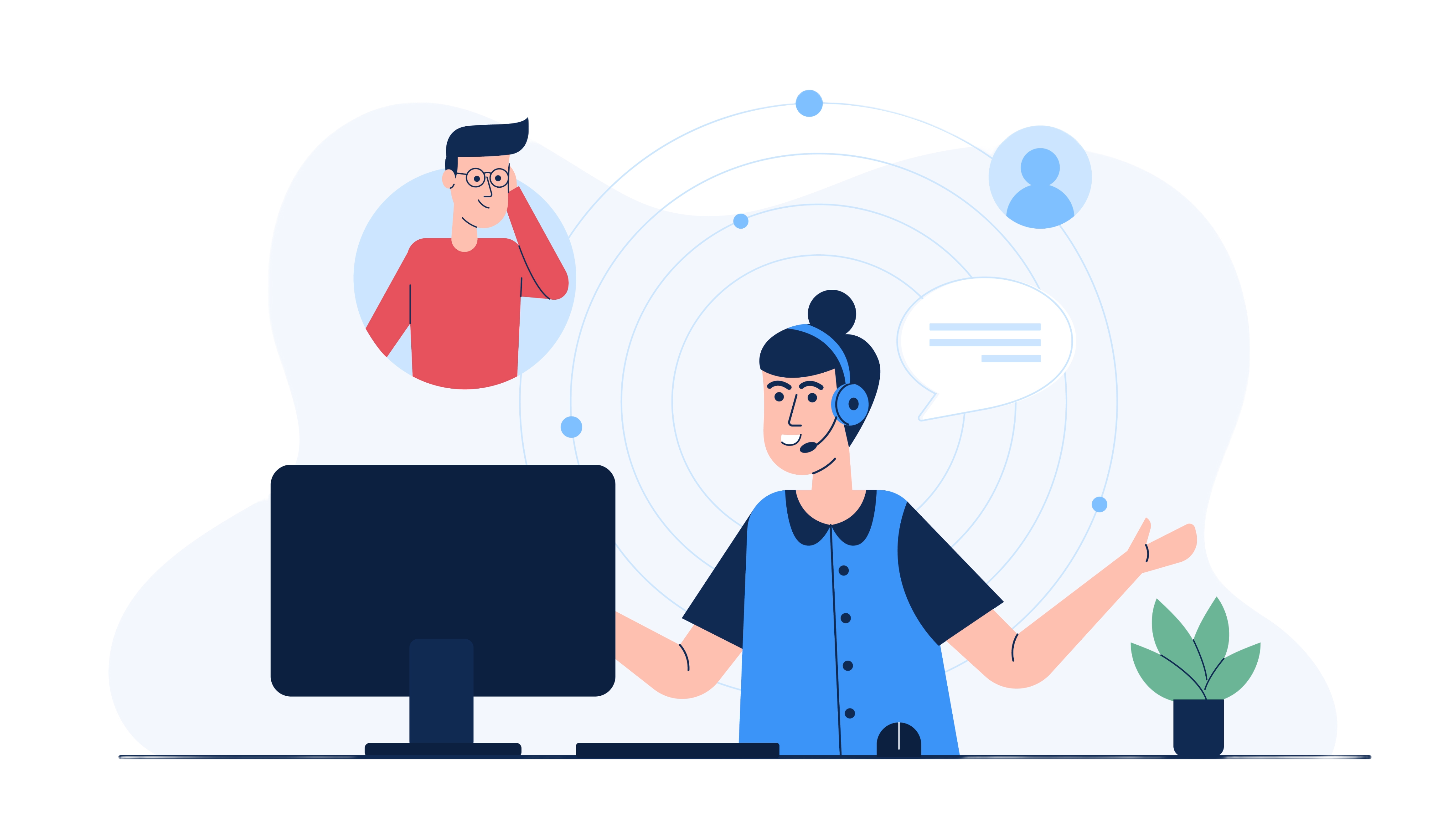 Contact illustration